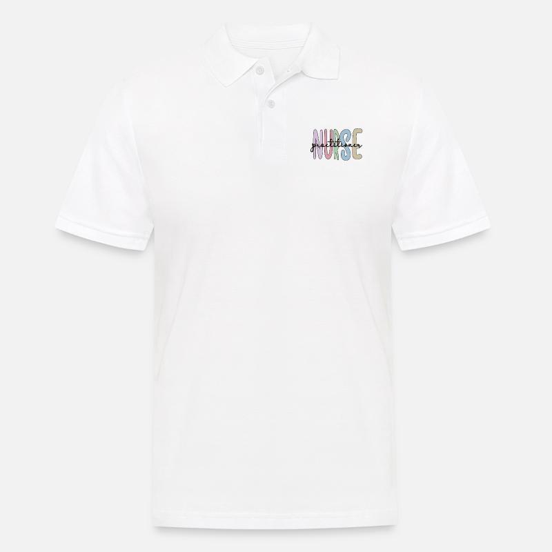 Nurse Practitioner Abschluss Krankenpflegerin - Männer Poloshirt - Weiß