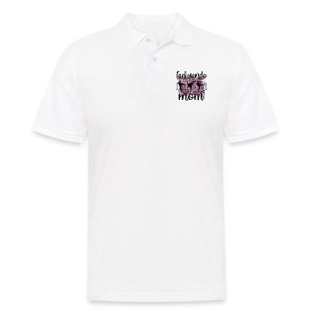 Stolze Taekwondo-Mama Taekwondo Mutter Geschenk - Männer Poloshirt - Weiß - Vorne - Kai (181cm)