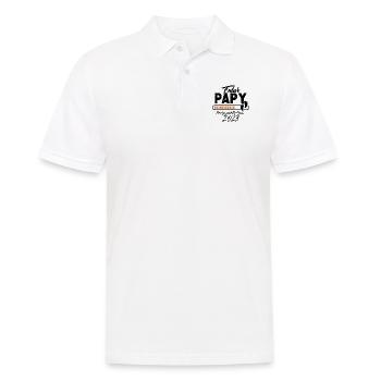 Futur Papy 2023 Annonce Grossesse - Polo Homme - blanc - Devant - Kai (181cm)