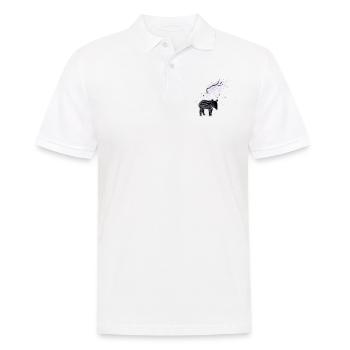 PLUX Tapir - Männer Poloshirt - Weiß - Vorne - Kai (181cm)
