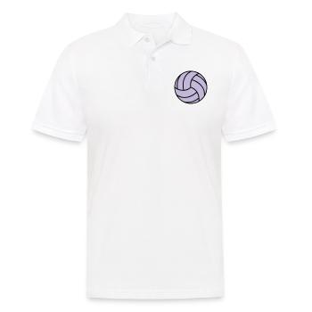 Volleyball 2 colors - Männer Poloshirt - Weiß - Vorne - Kai (181cm)