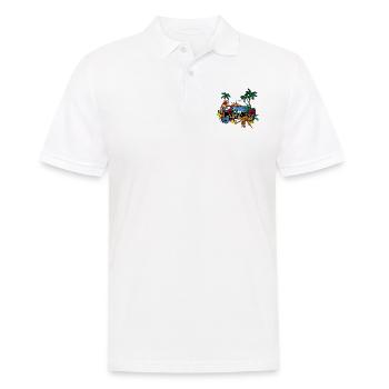 paradis 2 - Polo Homme - blanc - Devant - Kai (181cm)