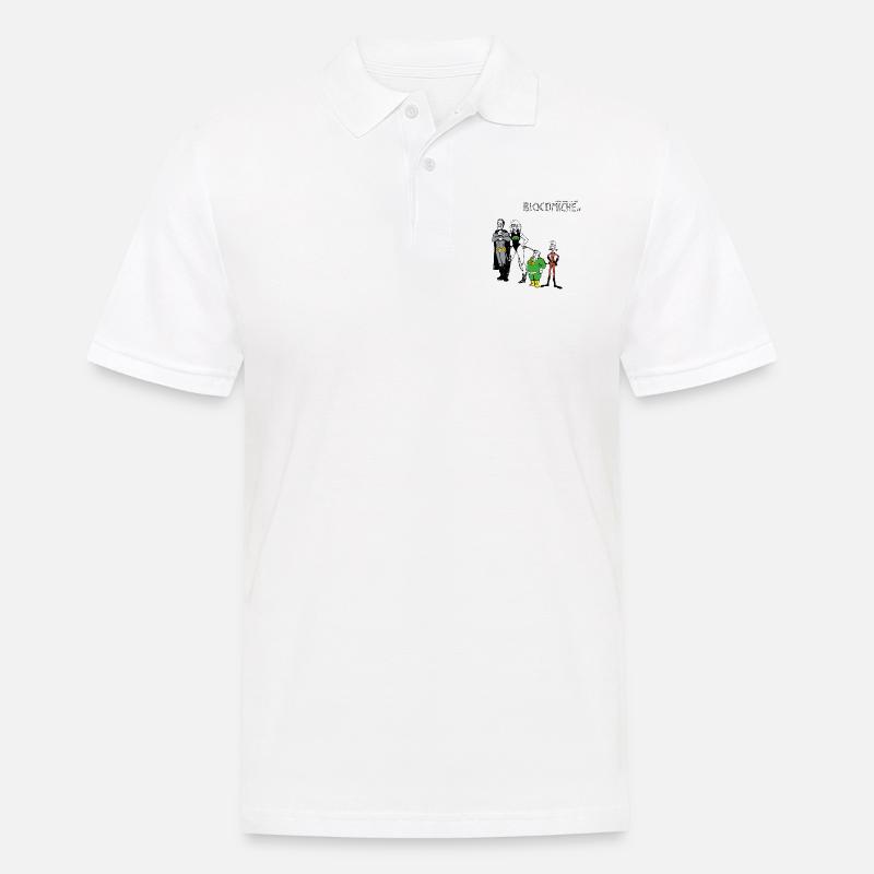 Antioxidative Superhelden - Männer Poloshirt - Weiß