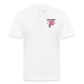 30 - Männer Poloshirt - Weiß - Vorne - Kai (181cm)