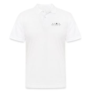 Klettern Herzschlag Shirt - Geschenk Bergsteigen - Männer Poloshirt - Weiß - Vorne - Kai (181cm)