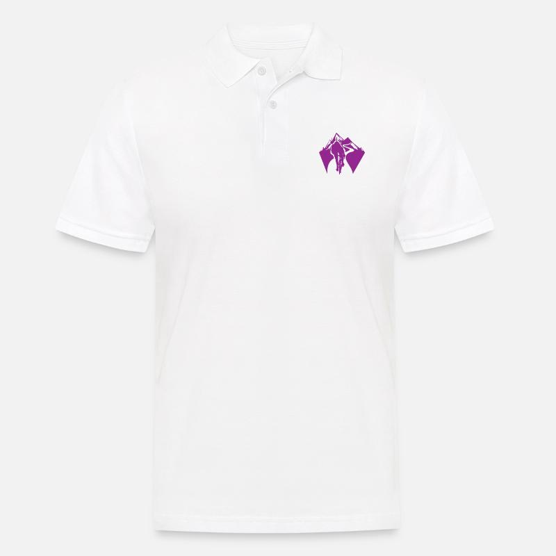 Mountainbike Biker Geschenkidee - Männer Poloshirt - Weiß