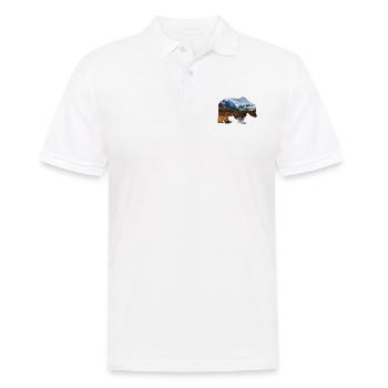 Bear mountains - Men's Polo Shirt - white - Front - Kai (181cm)