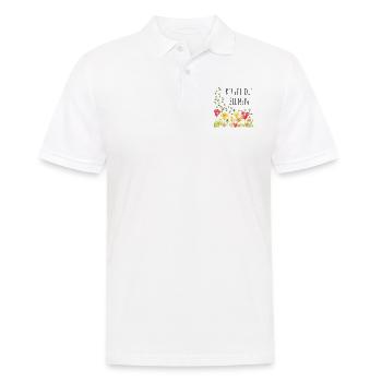 Rettet die Bienen - Männer Poloshirt - Weiß - Vorne - Kai (181cm)