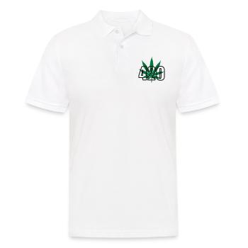 420 cannabis - Men's Polo Shirt - white - Front - Kai (181cm)