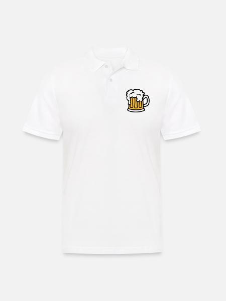 Beer - Men's Polo Shirt - white