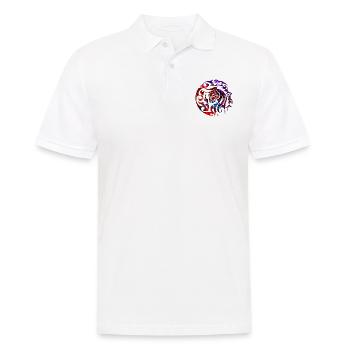 Tribal Stier Bulle Rind - Männer Poloshirt - Weiß - Vorne - Kai (181cm)