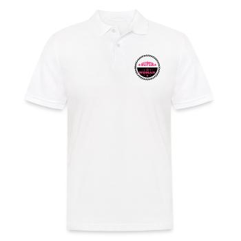 Super woman - Men's Polo Shirt - white - Front - Kai (181cm)