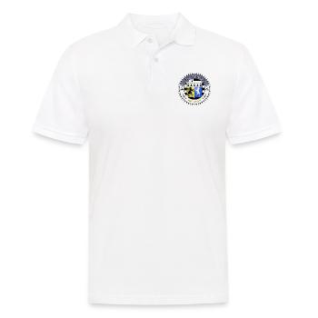 Logo Breizh ma bro blason Finistère - Polo Homme - blanc - Devant - Kai (181cm)