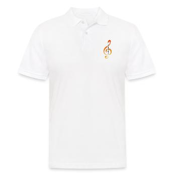 Klarinette - Männer Poloshirt - Weiß - Vorne - Kai (181cm)