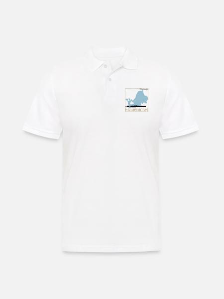 Fraueninsel Skyline - Männer Poloshirt - Weiß