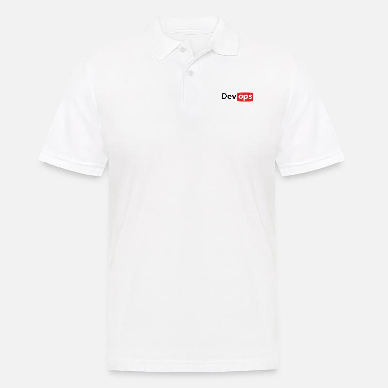 devopstube - Männer Poloshirt - Weiß