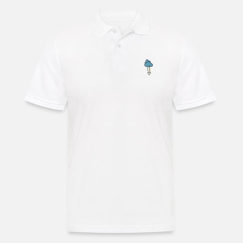 orage - Polo Homme - blanc