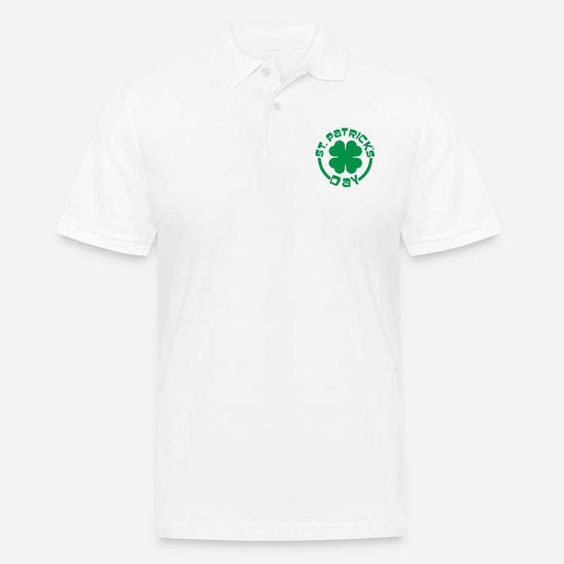 St. Patrick's Day - Männer Poloshirt - Weiß