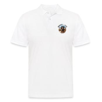 Bernese mountain dog - Men's Polo Shirt - white - Front - Kai (181cm)