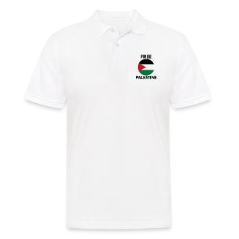 Libérer la Palestine - Polo Homme - blanc - Devant - Kai (181cm)