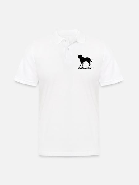 Labrador Retriever - Hund Geschenk Labbi - Männer Poloshirt - Weiß