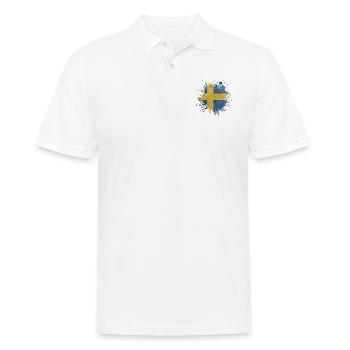 Schweden Schweden Viking Norden Skandinavien Mittsommer - Männer Poloshirt - Weiß - Vorne - Kai (181cm)