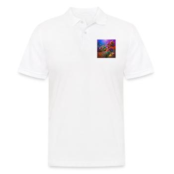 Récif corallien sous-marin coloré - Polo Homme - blanc - Devant - Kai (181cm)