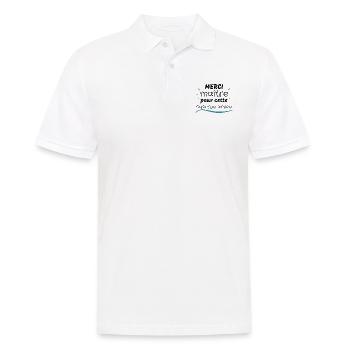 Merci maître pour cette superbe année - Polo Homme - blanc - Devant - Kai (181cm)