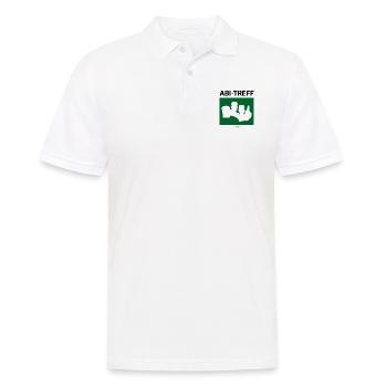 Bier Liga Logo ABI-Treff Jahr Blanko Grün 2 - Männer Poloshirt - Weiß - Vorne - Kai (181cm)