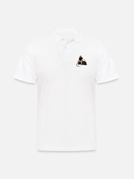 Listen to the nature - Männer Poloshirt - Weiß
