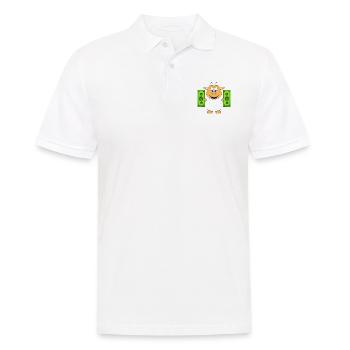 SCHAF - GELD - TIER - TIERISCH - Männer Poloshirt - Weiß - Vorne - Kai (181cm)