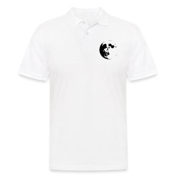 Moon (color customizable) - Men's Polo Shirt - white - Front - Kai (181cm)