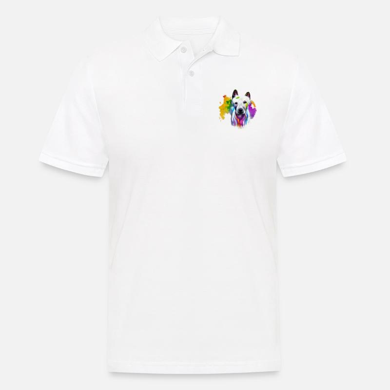 Weißer Schäferhund - Berger Blanc Design - Männer Poloshirt - Weiß