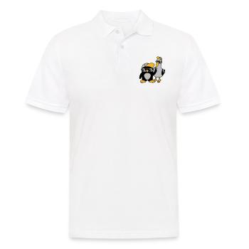 Möwe Pinguin 2 Freunde - Männer Poloshirt - Weiß - Vorne - Kai (181cm)