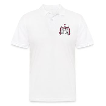2 Amis Licorne Amour - Polo Homme - blanc - Devant - Kai (181cm)