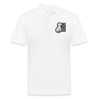 only talking to dog - Men's Polo Shirt - white - Front - Kai (181cm)