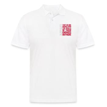 drinks from enemies skulls - Men's Polo Shirt - white - Front - Kai (181cm)