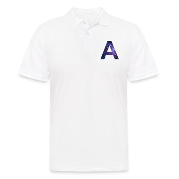 Galaxy A Letter Space Milky Way Cadeau - Polo Homme - blanc - Devant - Kai (181cm)