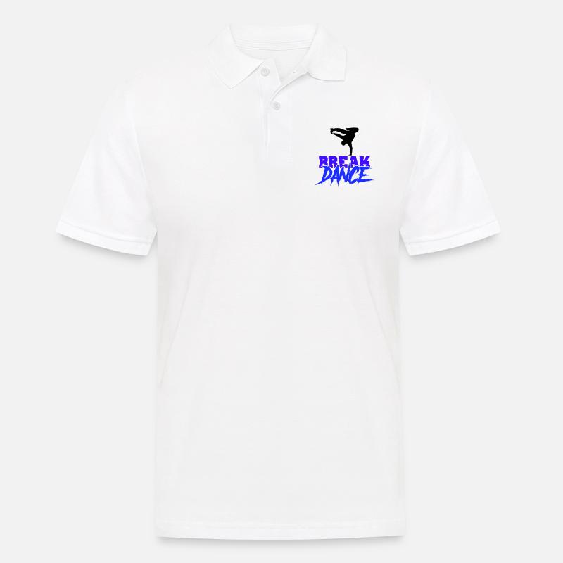 break dance - Männer Poloshirt - Weiß