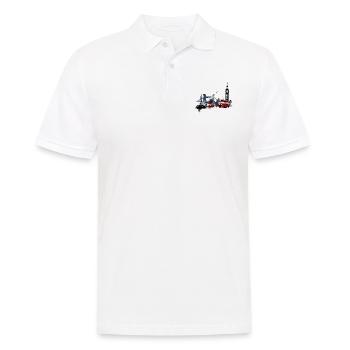 London, the vibrant capital - Men's Polo Shirt - white - Front - Kai (181cm)