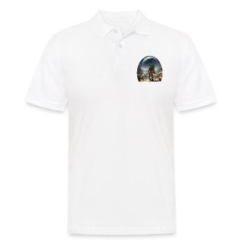 Astronaut explores alien worlds - Men's Polo Shirt - white - Front - Kai (181cm)