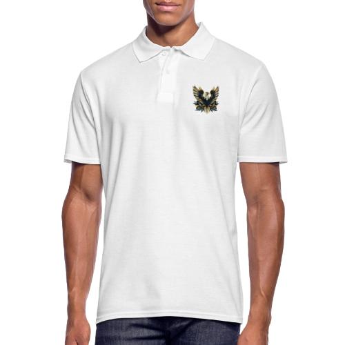 Regal Eagle Wings Embroidered Tee - Men's Polo Shirt