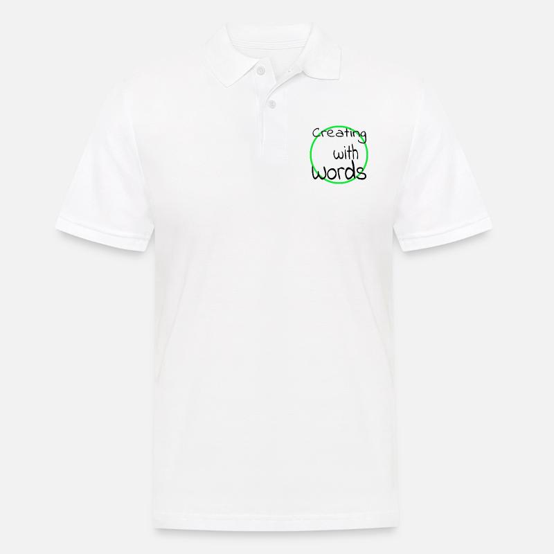 imagination artistic exploration - Männer Poloshirt - Weiß