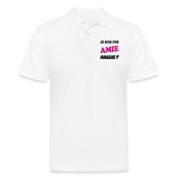 Je suis une amie fabuleuse - Polo Homme - blanc - Devant - Kai (181cm)