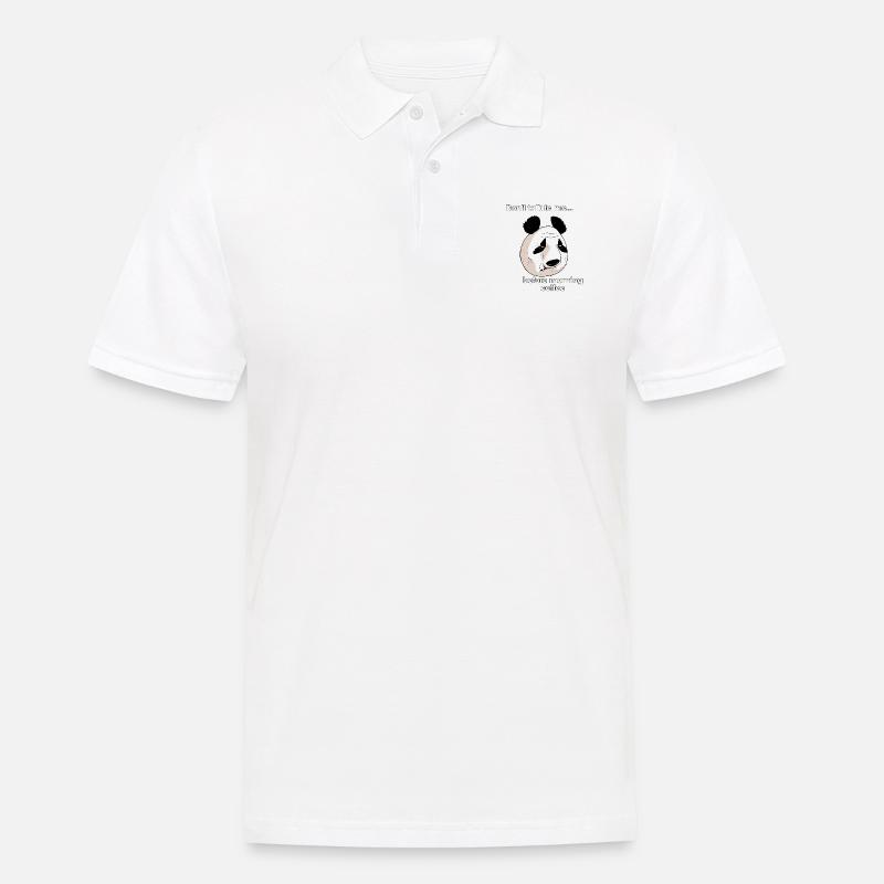 Morgenkaffee (englische Version) - Männer Poloshirt - Weiß