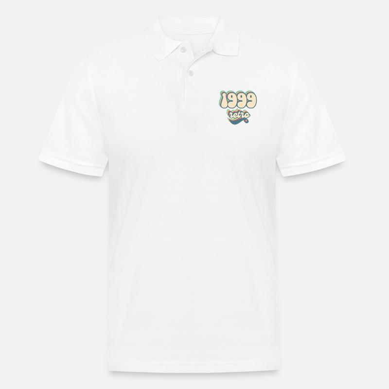1999 Retro Geschenkidee - Männer Poloshirt - Weiß