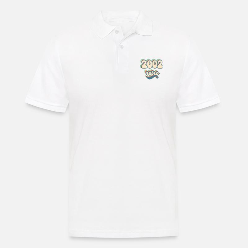 2002 Retro Geschenkidee - Männer Poloshirt - Weiß