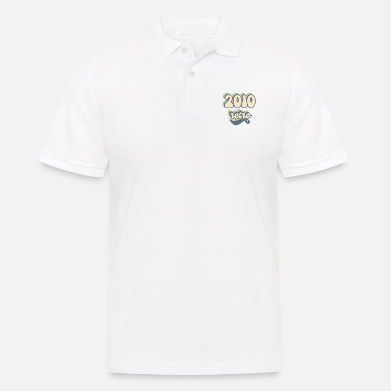 2010 Retro Geschenkidee - Männer Poloshirt - Weiß