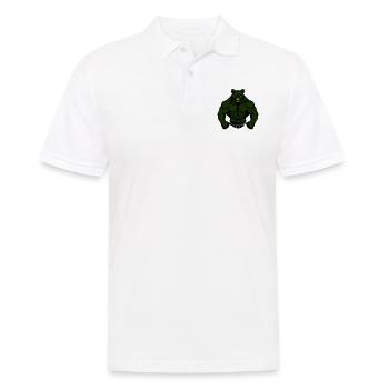 Bear Comic Fit - Men's Polo Shirt - white - Front - Kai (181cm)