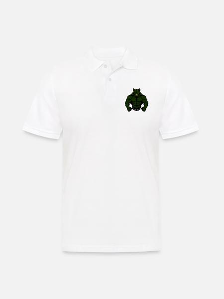 Bear Comic Fit - Men's Polo Shirt - white